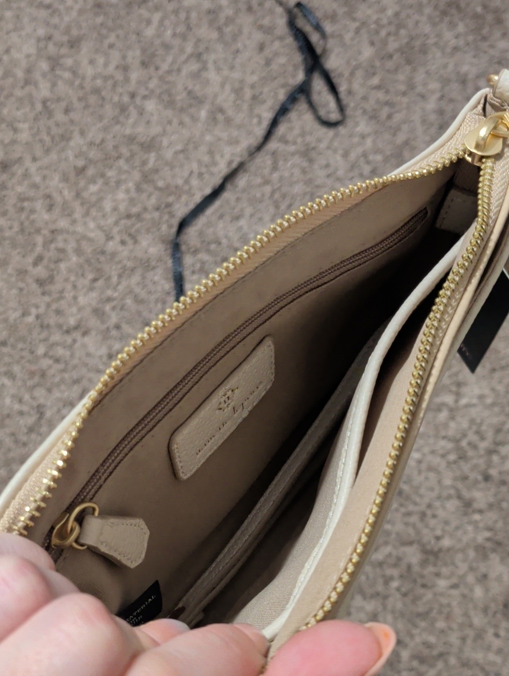 Nanette Lepore tan beige crossbody bag purse - Picture 7 of 10